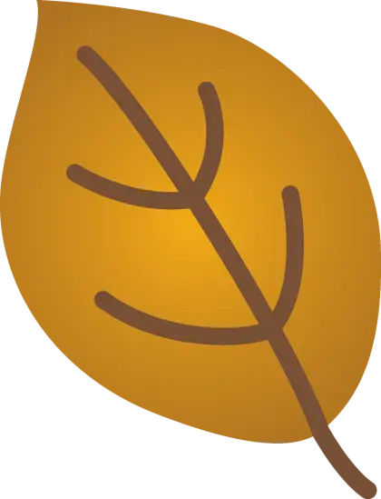 Brown Autumn Leaf Illustration