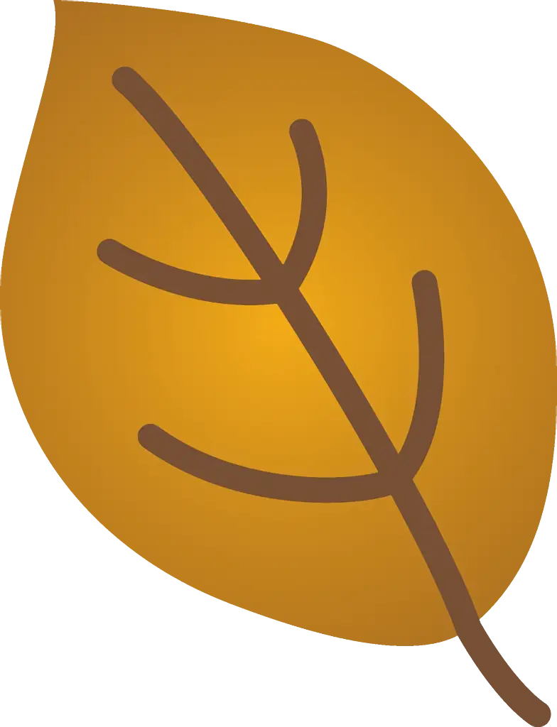 Brown Autumn Leaf Illustration