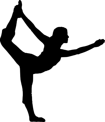 Silhouette of Yoga Pose