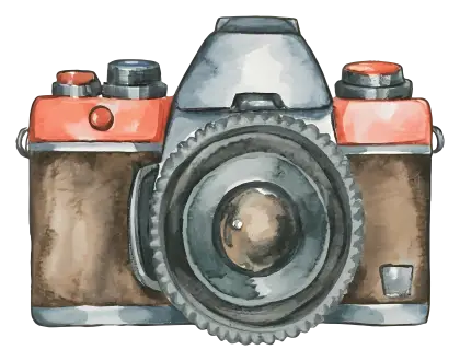 Illustration of a Vintage Camera