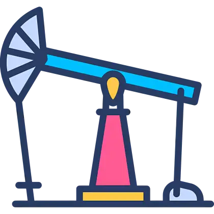 Colorful Oil Pump Jack