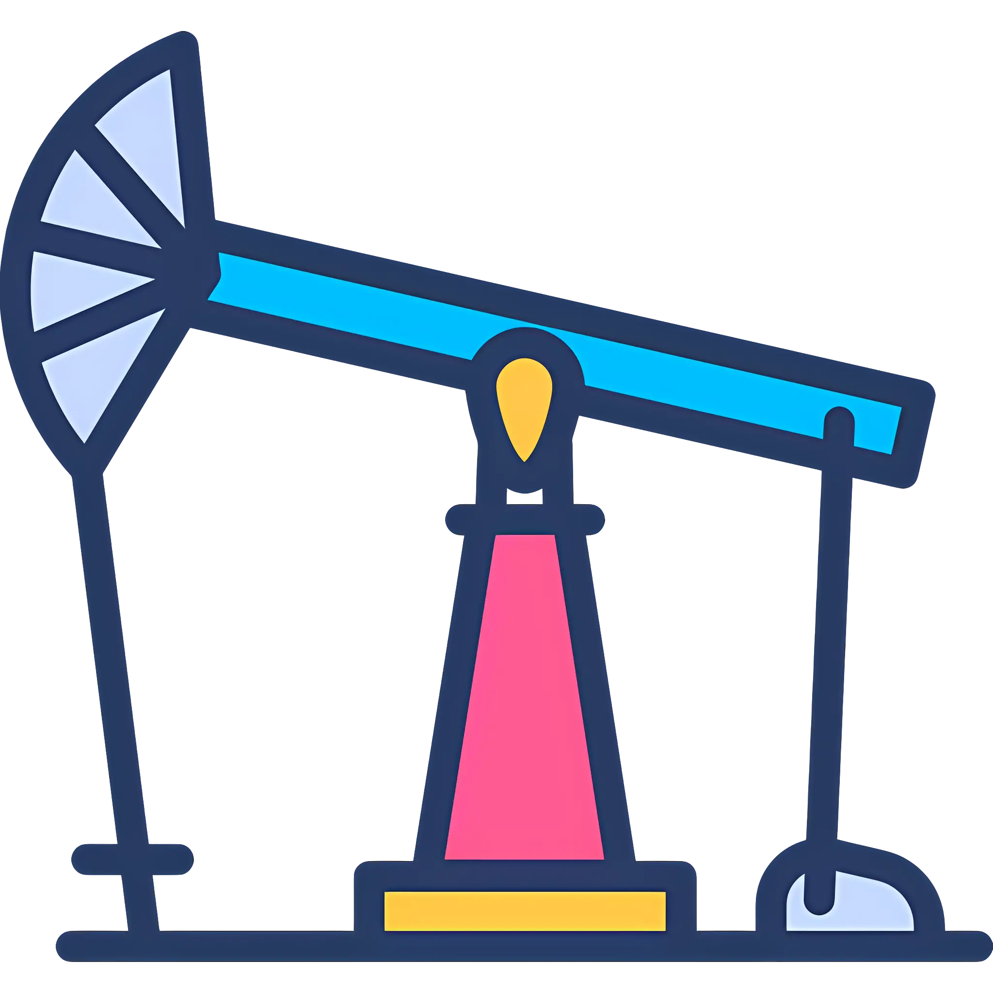 Colorful Oil Pump Jack