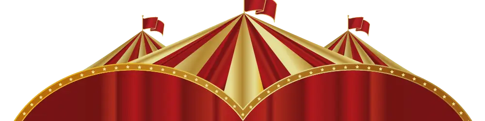 Red and Gold Circus Tent