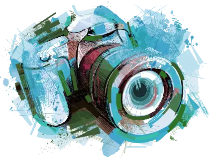 Artistic Camera Illustration