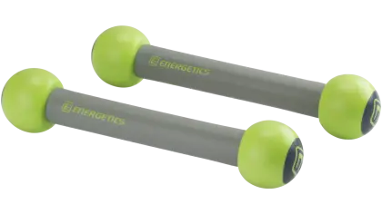 Green and Gray Dumbbells for Exercise