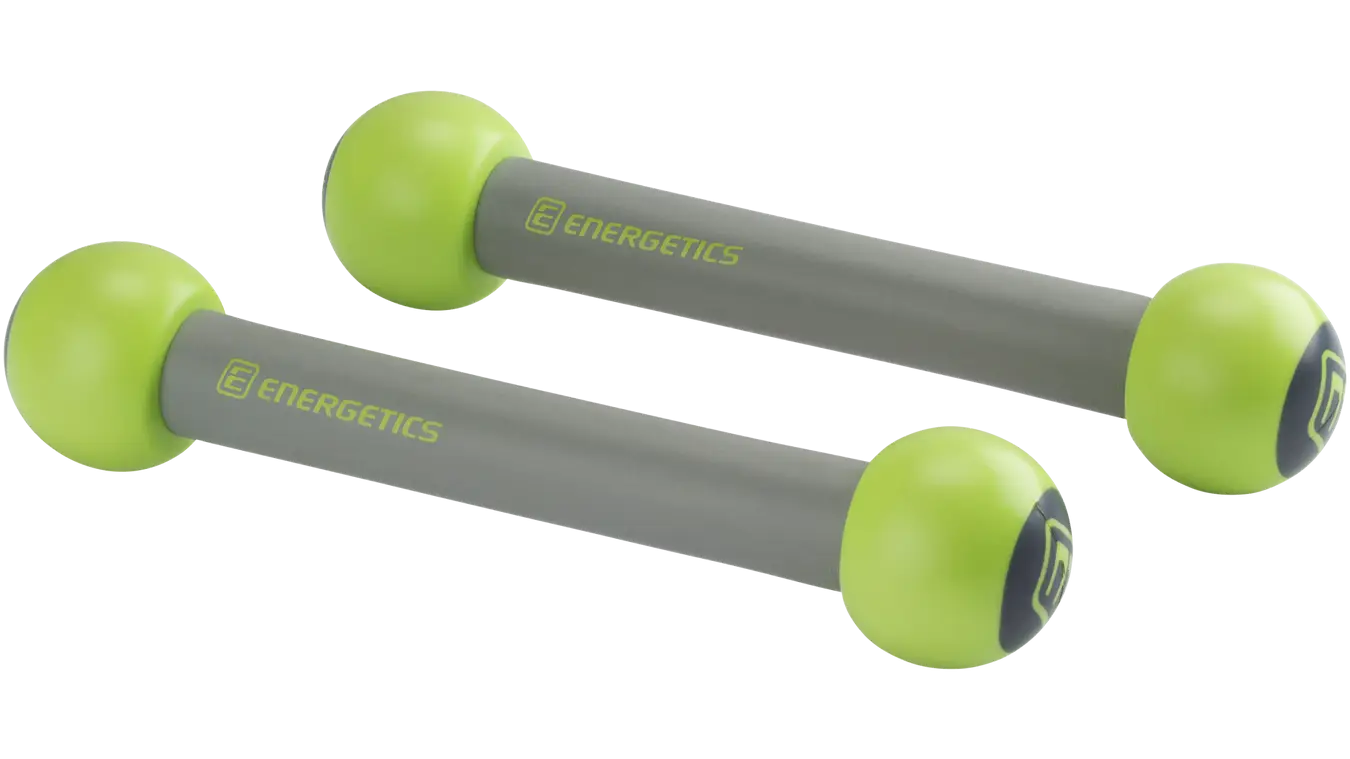 Green and Gray Dumbbells for Exercise