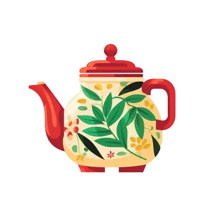 Floral Decorative Teapot