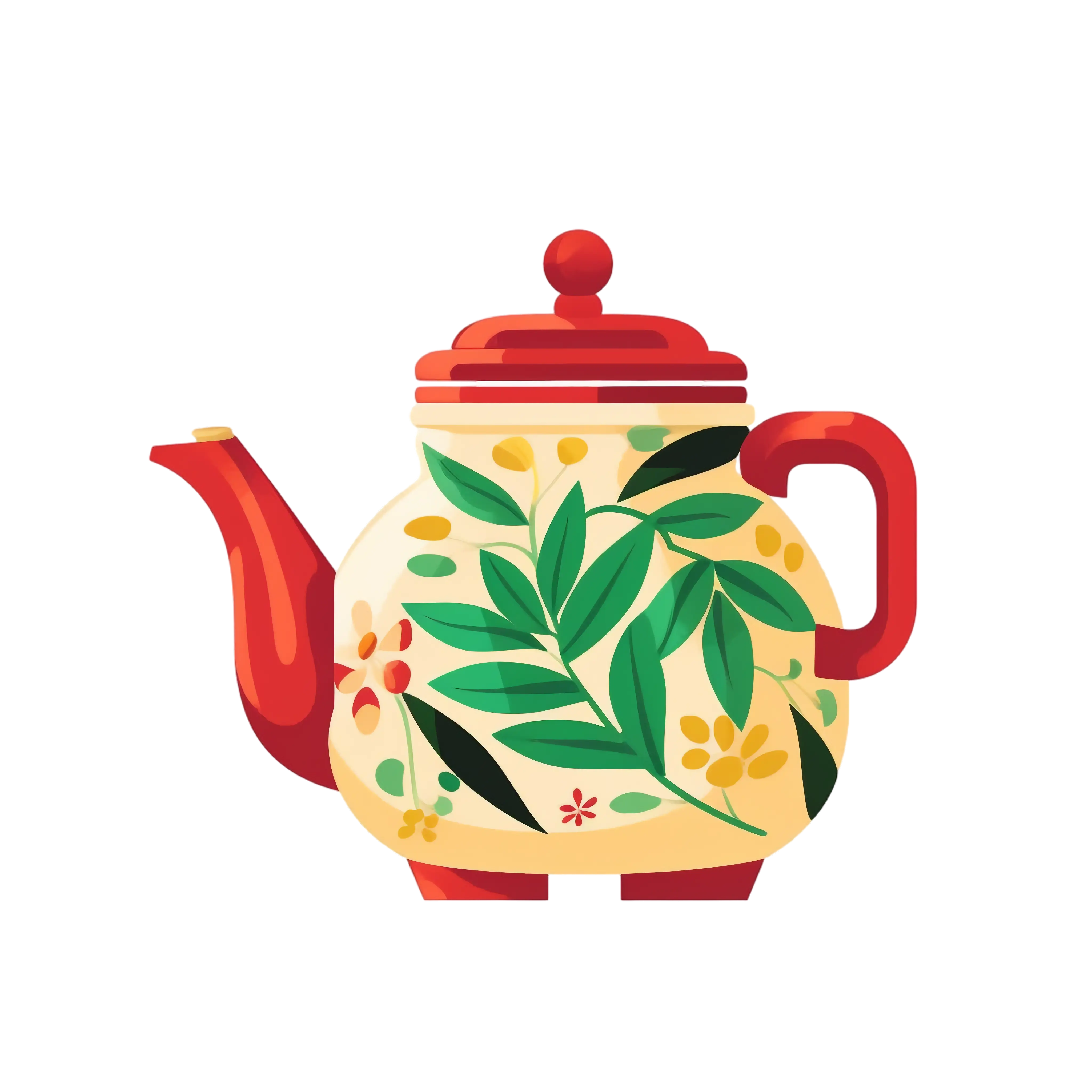 Floral Decorative Teapot