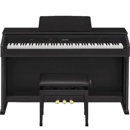 Elegant Digital Piano with Music Stand