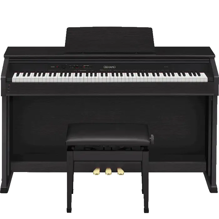 Elegant Digital Piano with Music Stand