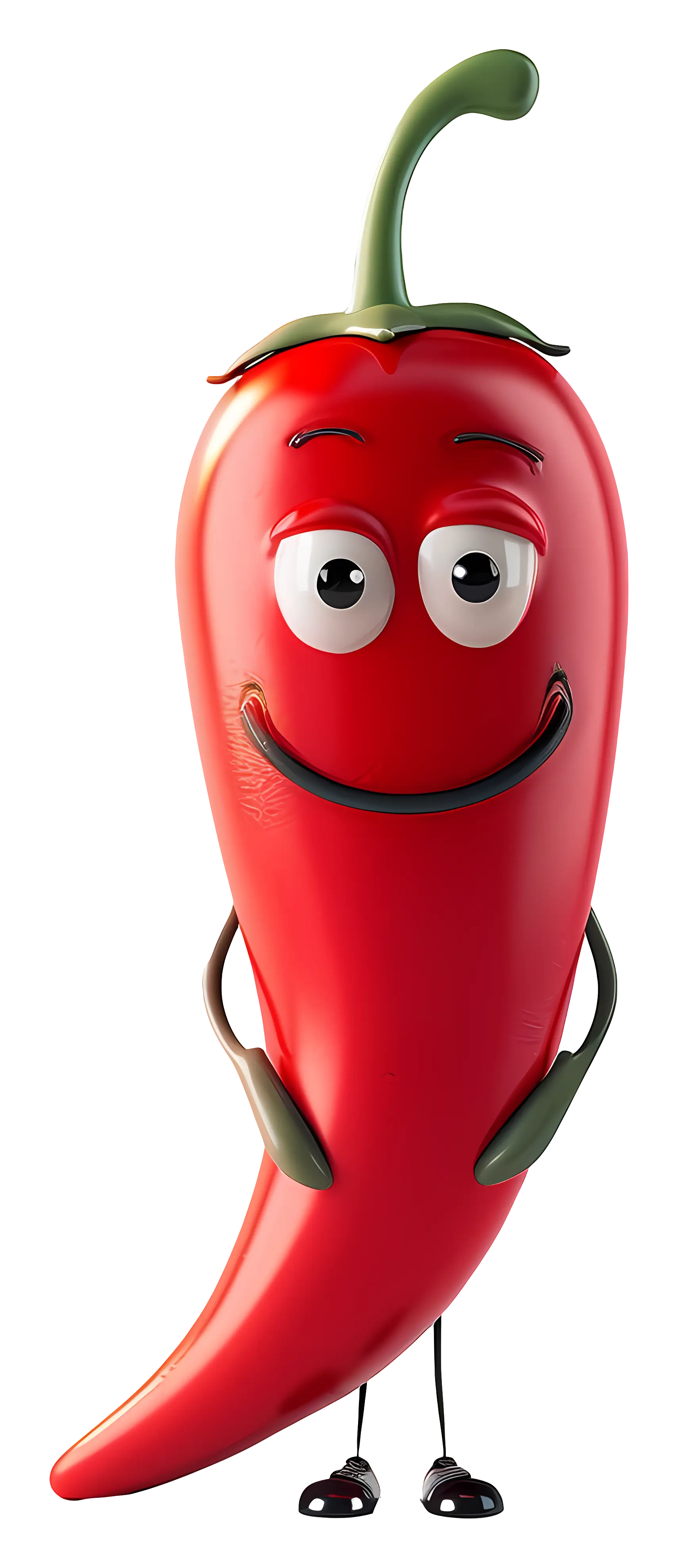 Happy Cartoon Chili Pepper