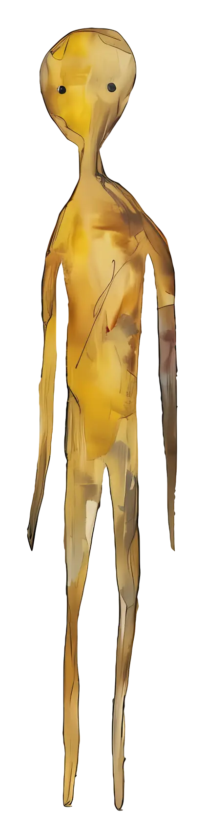 Abstract Alien Figure