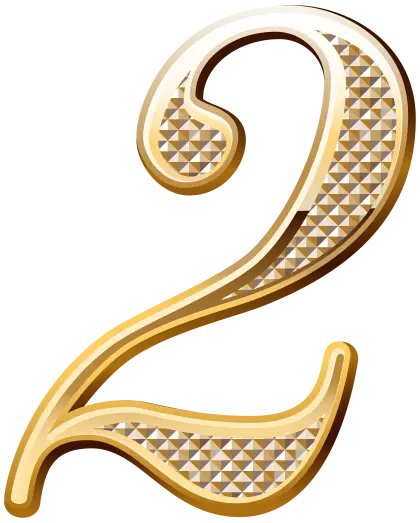 Ornate Gold Number 2