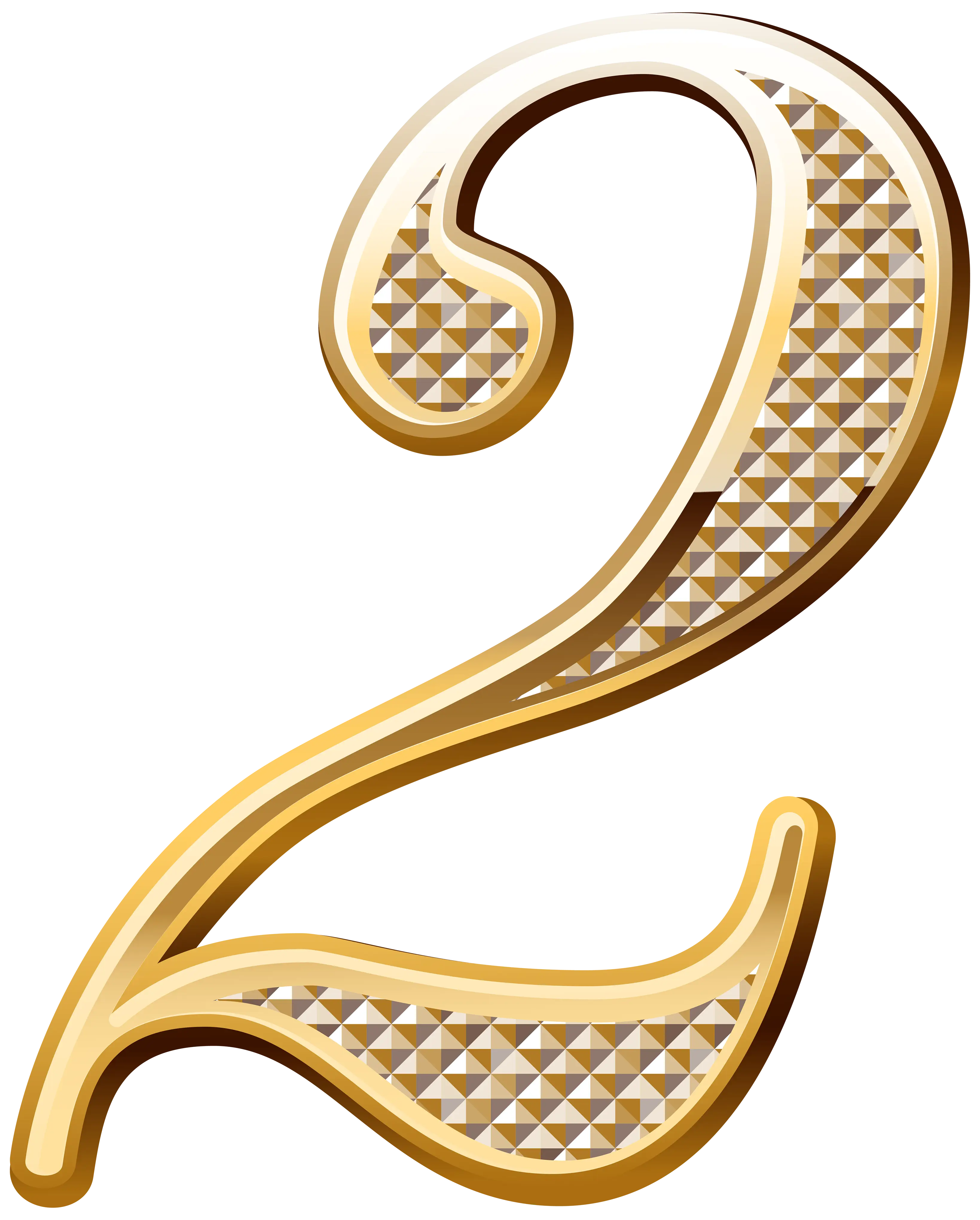Ornate Gold Number 2