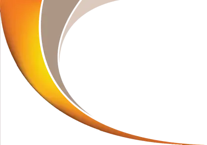 Orange Curved Abstract Design