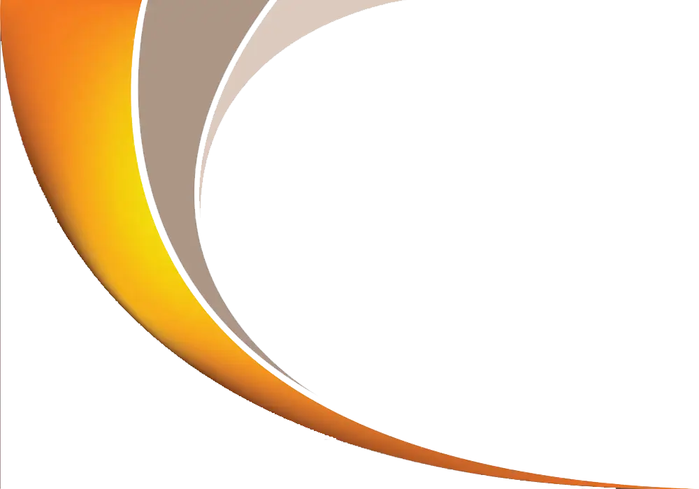 Orange Curved Abstract Design