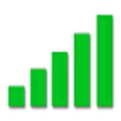 Green Signal Bars Icon