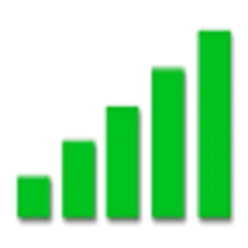 Green Signal Bars Icon