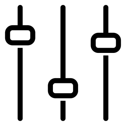 Equalizer Slider Icon