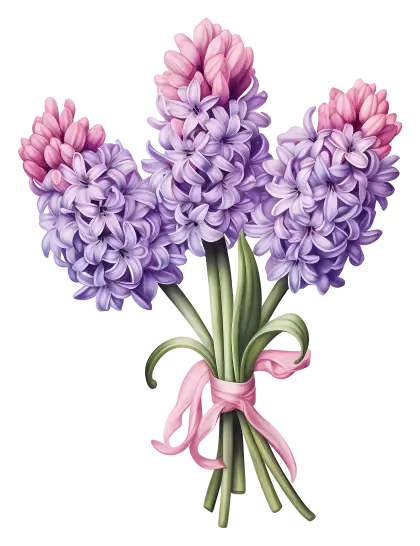 Lovely Hyacinth Flower Bouquet
