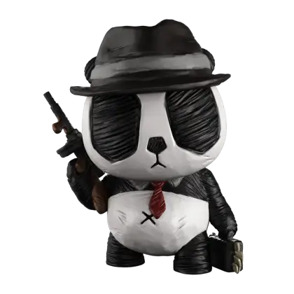Gangster Panda Figurine