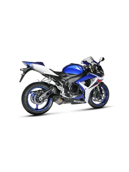 Blue and White Motorcycle