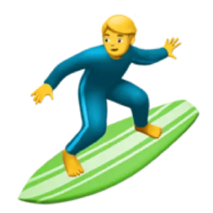 Surfer on Green Surfboard