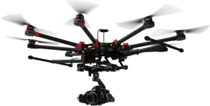 Modern Camera Drone with Multirotors