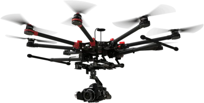 Modern Camera Drone with Multirotors