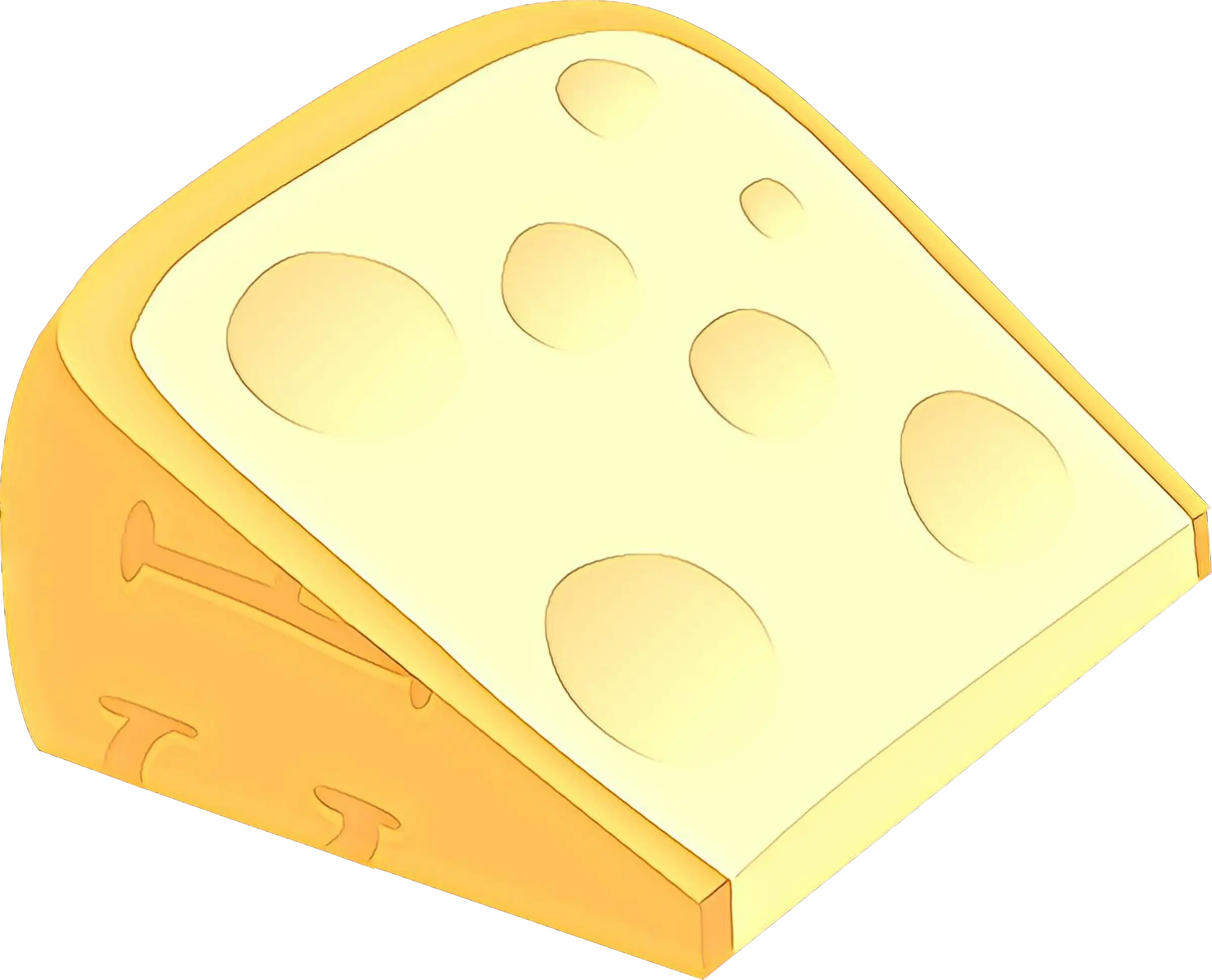 Illustration of a Cheese Slice