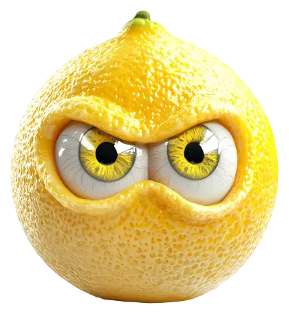 Angry Lemon Cartoon