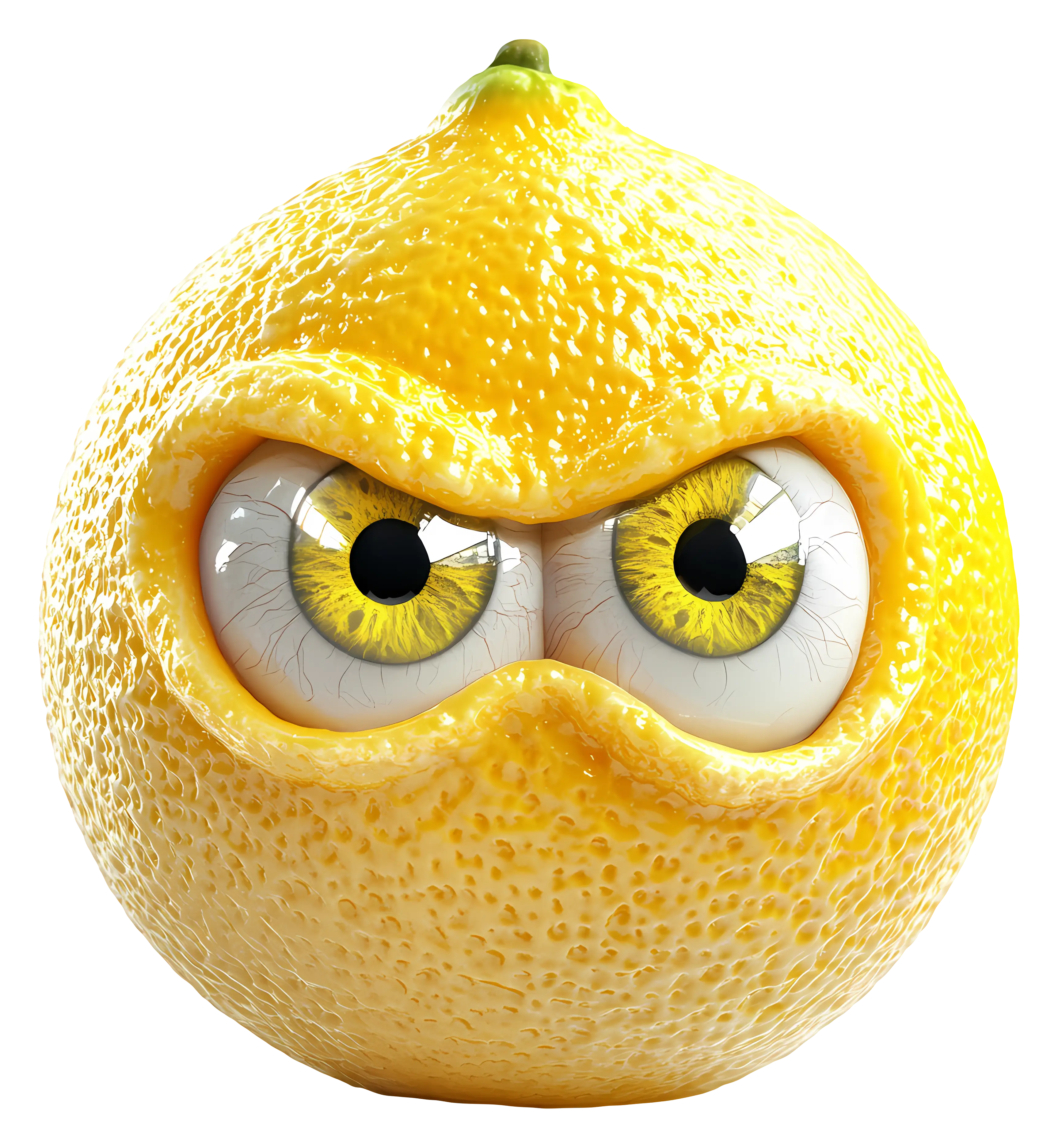 Angry Lemon Cartoon