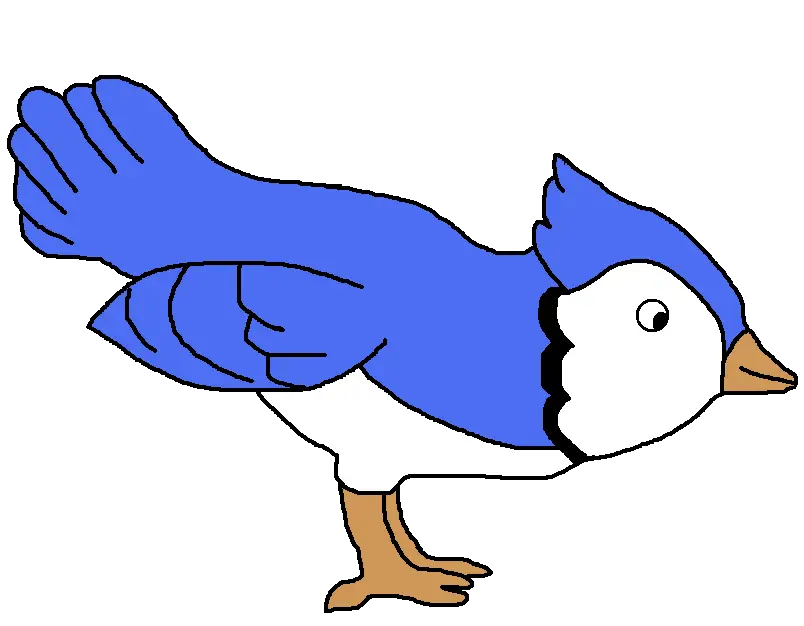 Cartoon Blue Bird