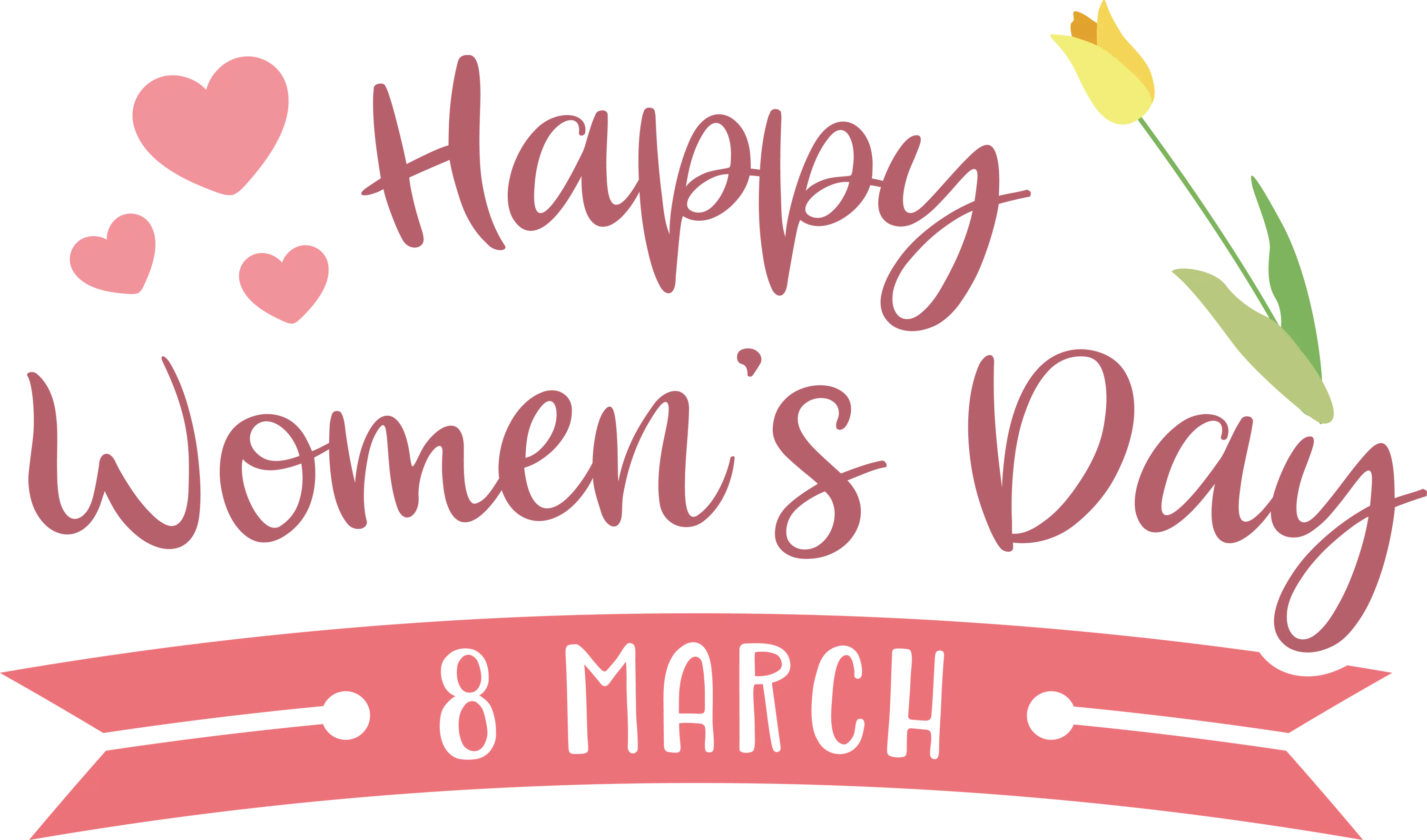 Happy Women's Day 8 March Banner