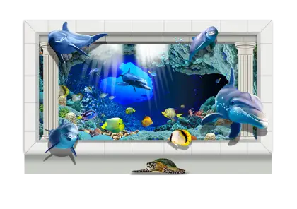 Beautiful Aquarium with Marine Life