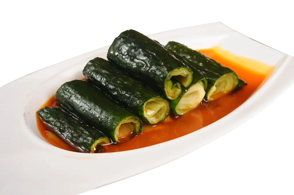Cucumber Rolls in Sauce