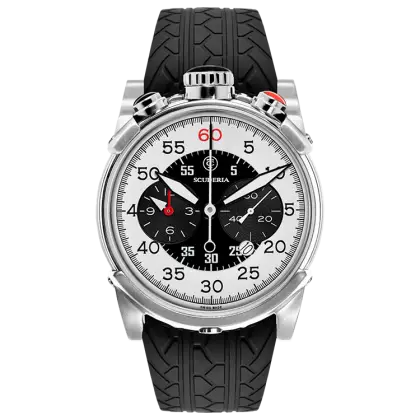 Elegant Luxury Wristwatch with Silver and Black Design