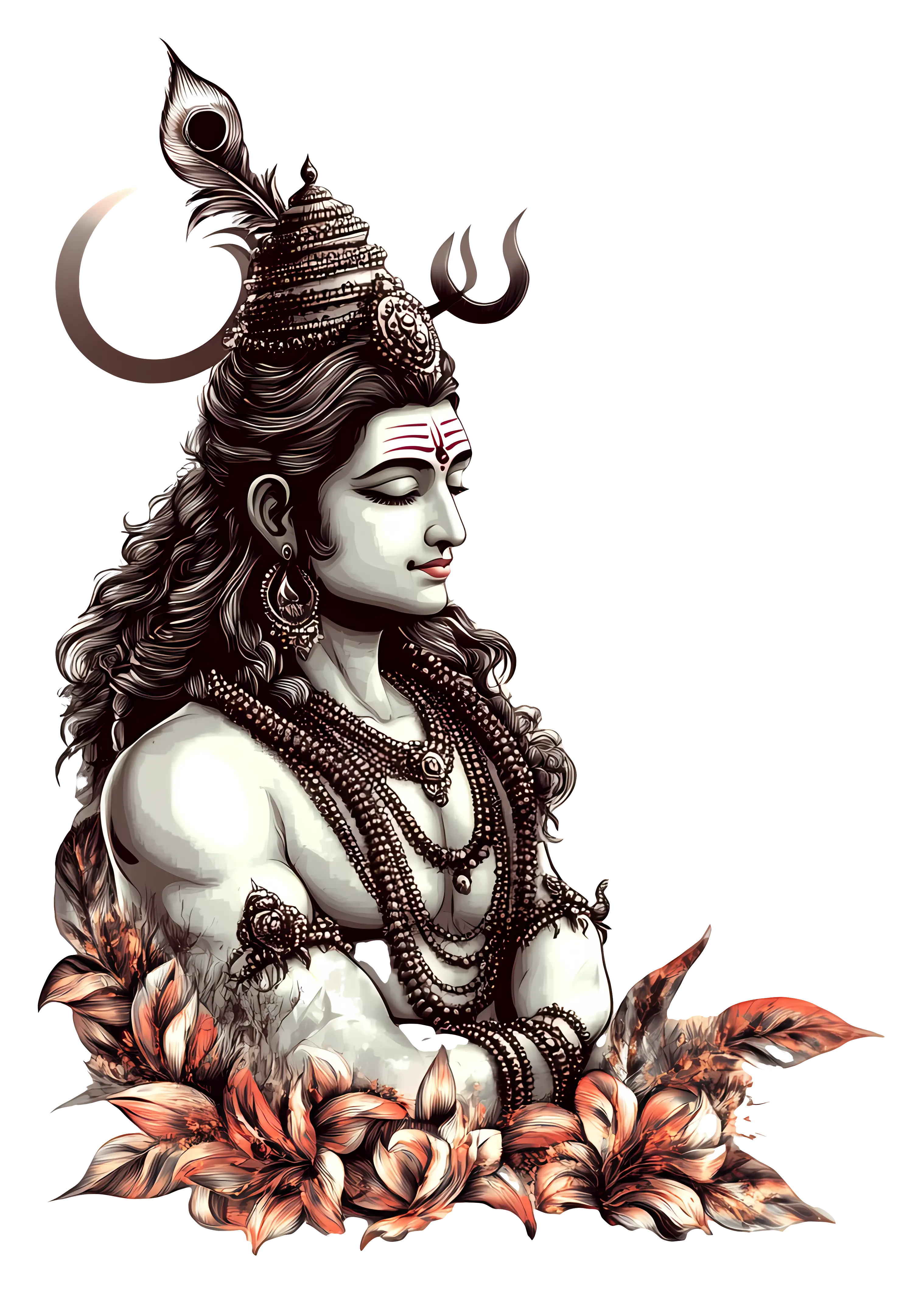 Shiva Deity Illustration