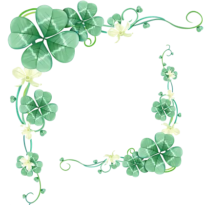 Delicate Clover Leaf Frame for Decoration