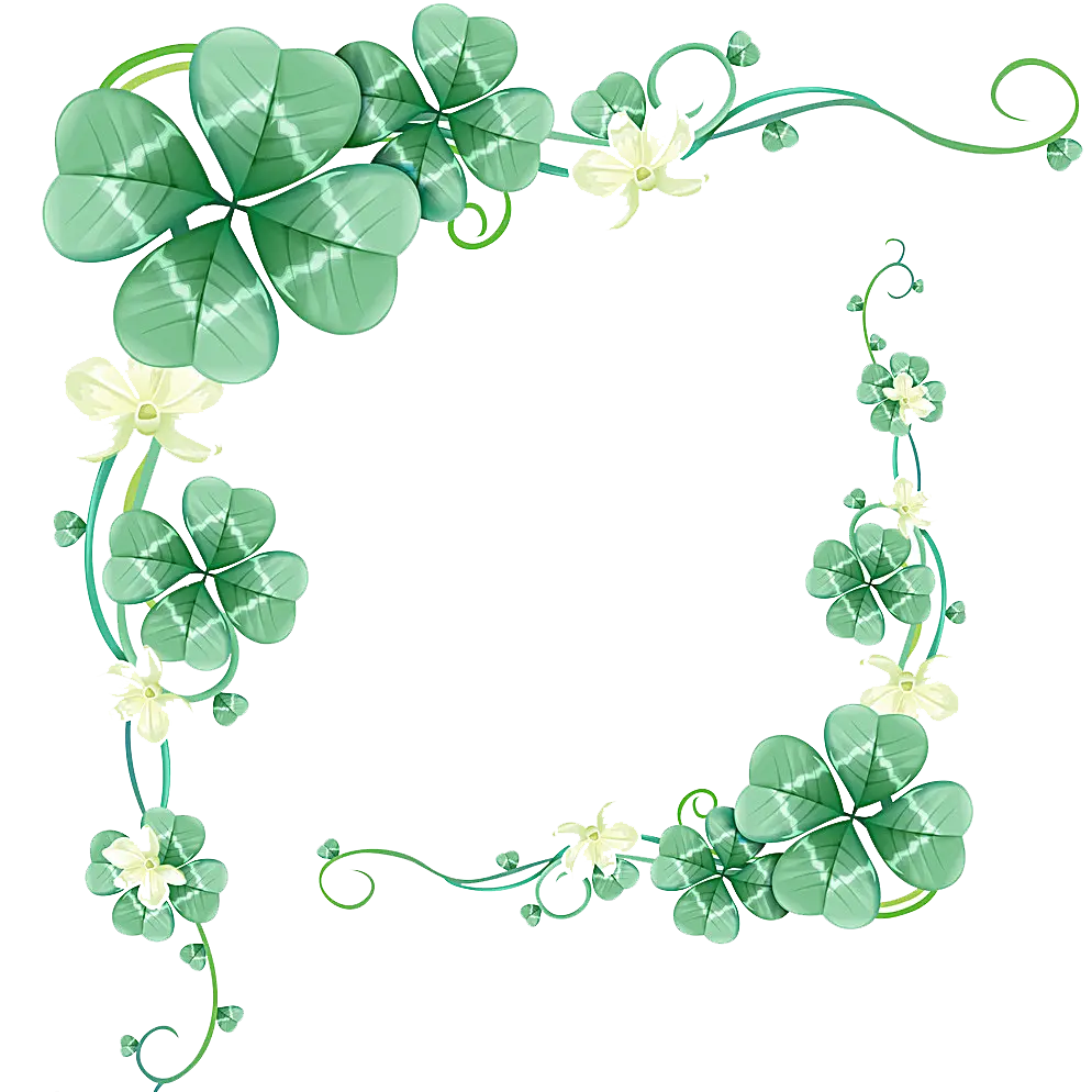 Delicate Clover Leaf Frame for Decoration