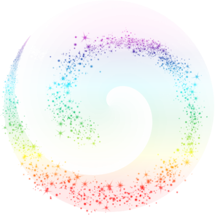 Colorful Sparkling Circle Design