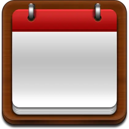 Wooden Frame Calendar Icon