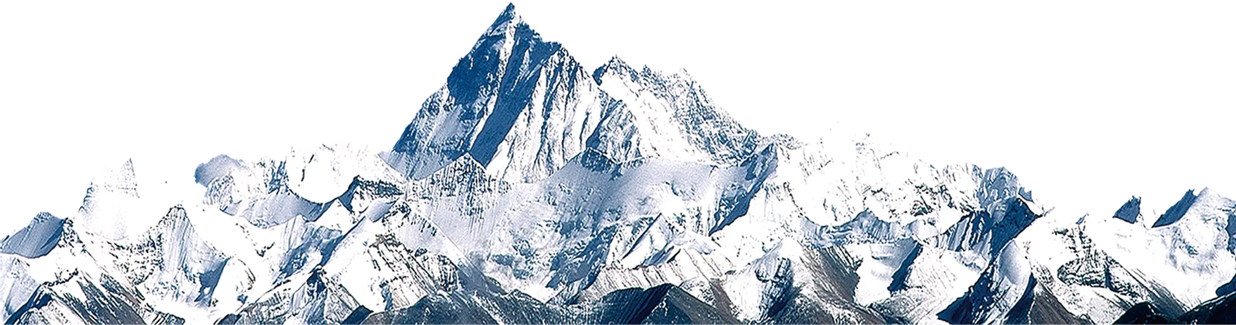 Snowcapped Mountain Peaks - A Scenic Winter View