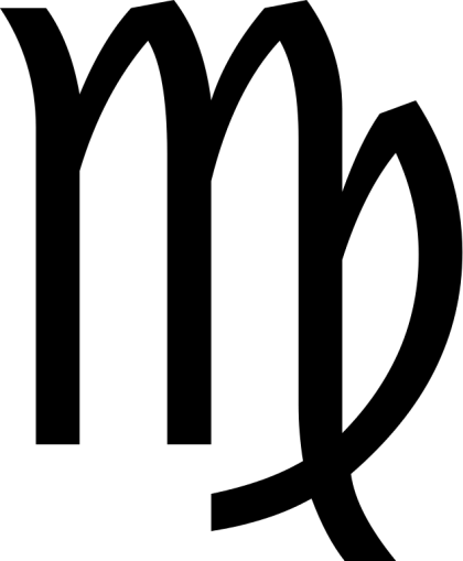 Virgo Astrological Symbol Design