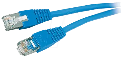 Blue Ethernet Cables with Connectors for Networking