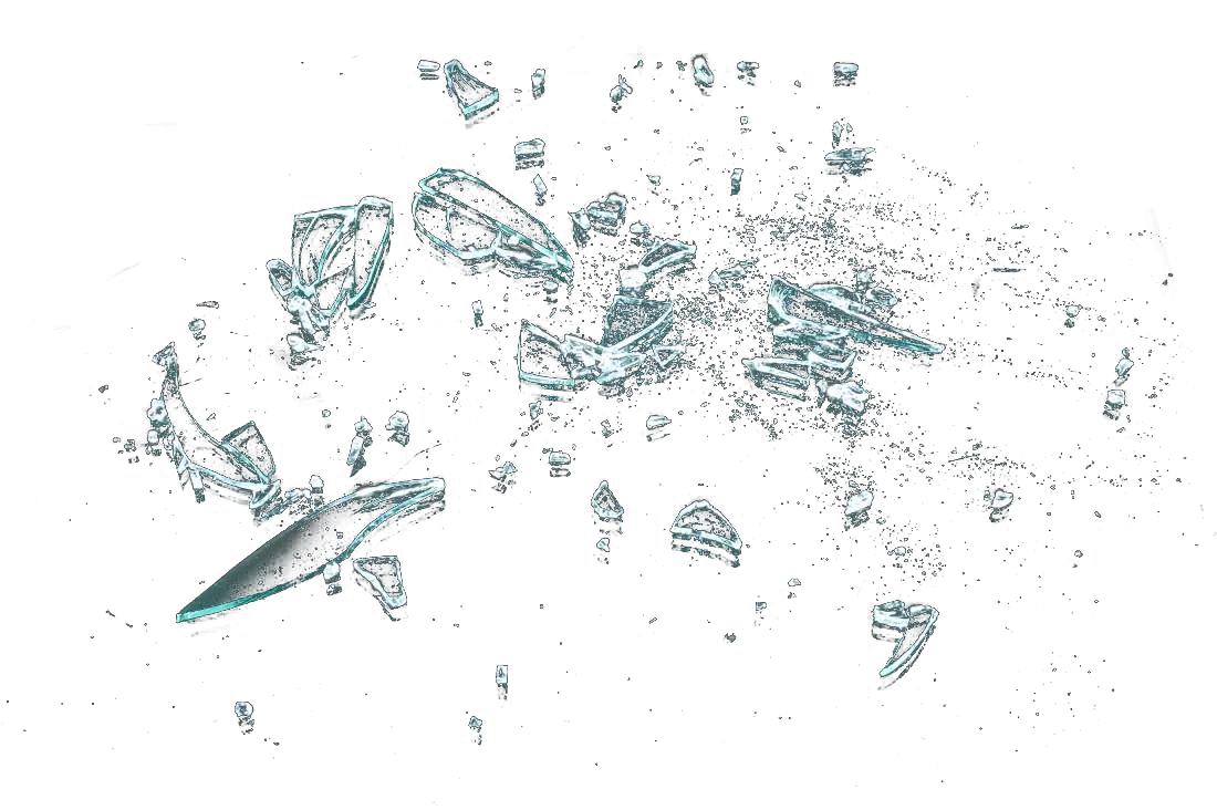 Shattered Broken Glass