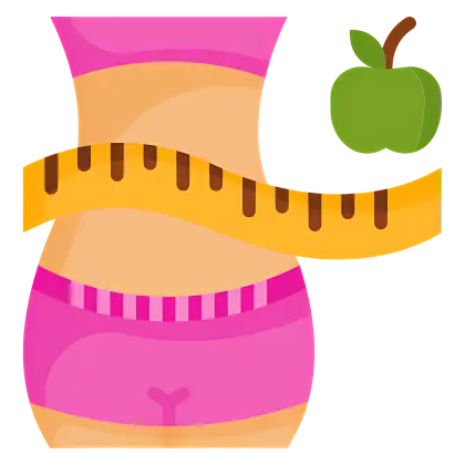 Fitness and Diet Concept with Measuring Tape