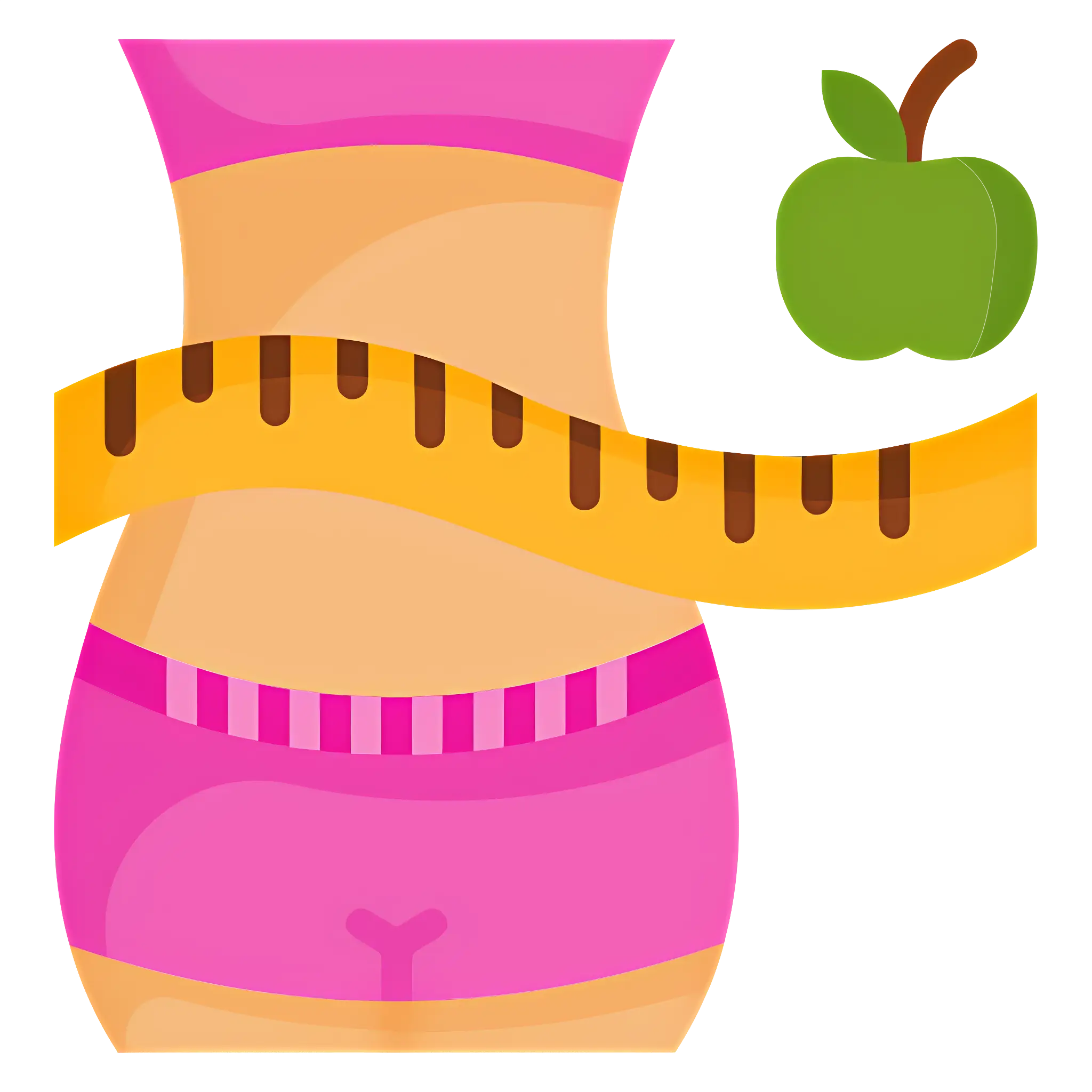 Fitness and Diet Concept with Measuring Tape