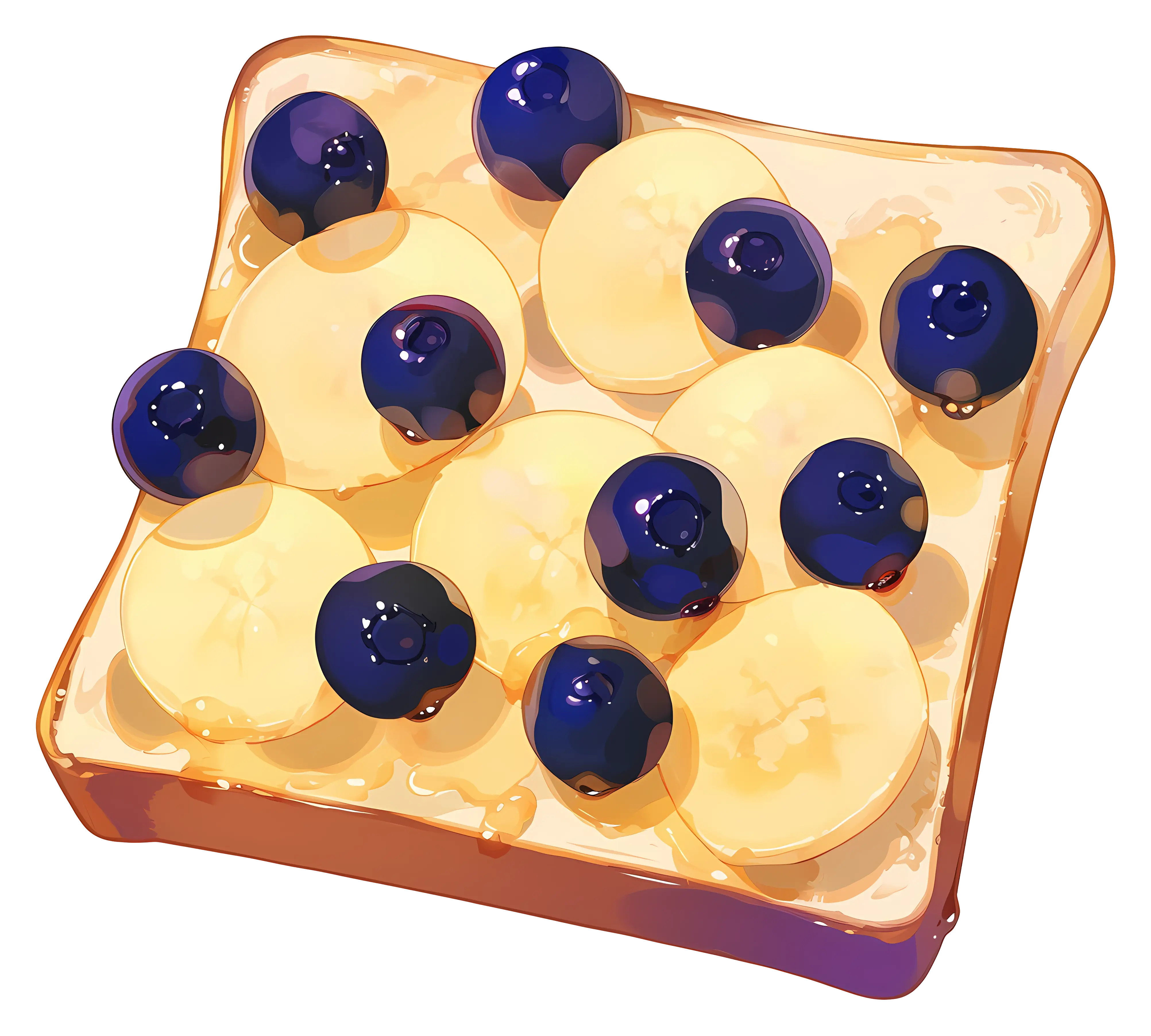 Healthy Banana and Blueberry Toast