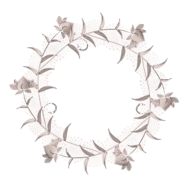 Vintage-Style Decorative Floral Wreath